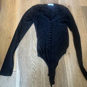 The Line by K Black Bodysuit